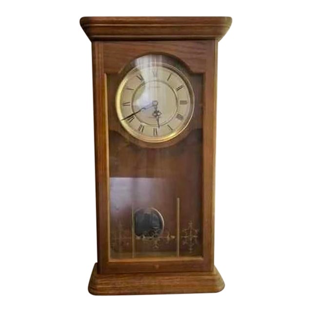 Seth Thomas Westminster Whittington Wall or Standing Clock Vintage Wood Chime For Sale