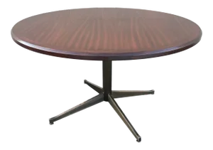 Bronze Florence Knoll Dining Table in Rosewood