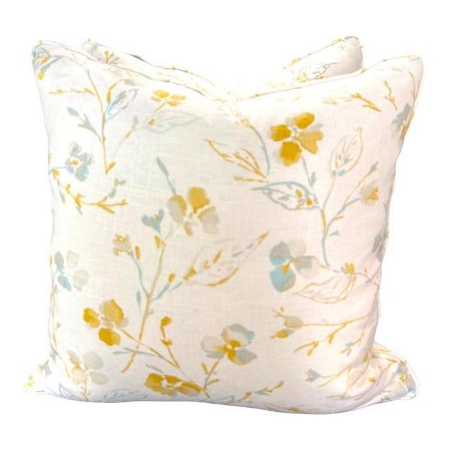 Elevate your space with these elegant Fabricut designer decorative pillows, measuring 22" x 22". Crafted with premium...