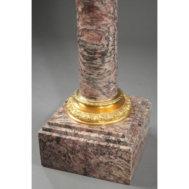 19th Century Napoleon III Brocatelle Marble Column For Sale - Image 6 of 17