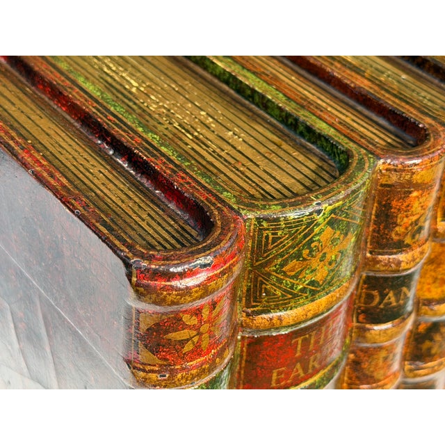 Late 20th Century Vintage Trompe-L’œil Decorative Faux Book Box For Sale - Image 5 of 12