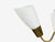 Cream 1940s Itsu, Finnish Modern, Chandelier, Brass, Glass For Sale - Image 8 of 11