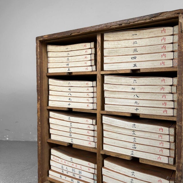 Japanese Archive Cabinet with 40 Books on Noh Theater (1929, Lithograph Print). For Sale - Image 10 of 18