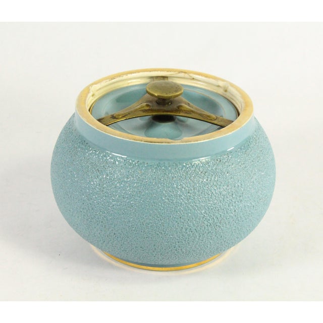 Art Deco 1894-1926 Carlton Ware Armorial Crest W&r Stoke on Trent Tobacco Jar Cambridge For Sale - Image 3 of 15