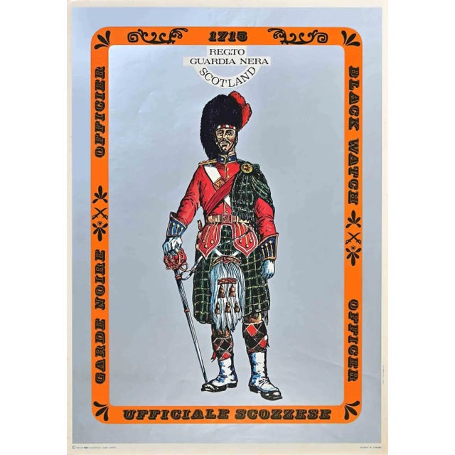 Scottish Official is a vintage poster designed by I.Sosteni, printed in Italy by Aga Cuneo" Edizione Aga il Portichetto"...