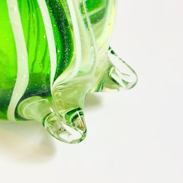 Large Vintage Art Glass Cat For Sale - Image 9 of 12