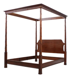 Karges Queen Size Mahogany Canopy Bed