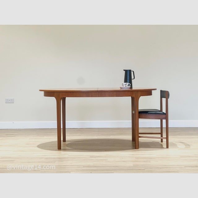 Vintage Extending Oval Dining Set by Tom Robertson for McIntosh, 1960s, Set of 5 For Sale - Image 14 of 14