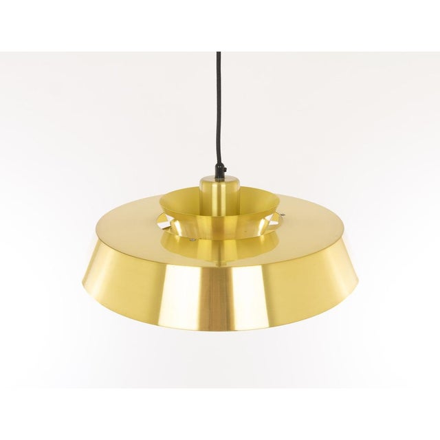 Brass Nova Pendant by Jo Hammerborg for Fog & Mørup, 1960s For Sale - Image 6 of 8