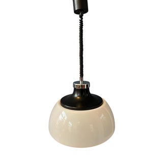 Mid-Century Space Age Pendant Lamp with White Acrylic Shade from Massive For Sale