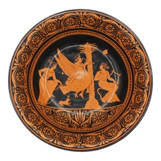 C. 1800-1830 Naples Greco-Roman Revival Deep Terracotta Bowl For Sale