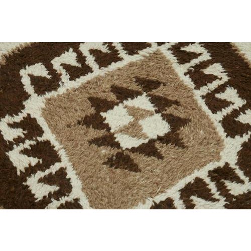 Beige Bohemian Runner Rug For Sale - Image 5 of 7