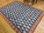 Persian Vintage Kurdish Kilim Rug, Hand-Woven All-Over Paisley Pattern, Blue & Brick, 6x9 For Sale - Image 3 of 13