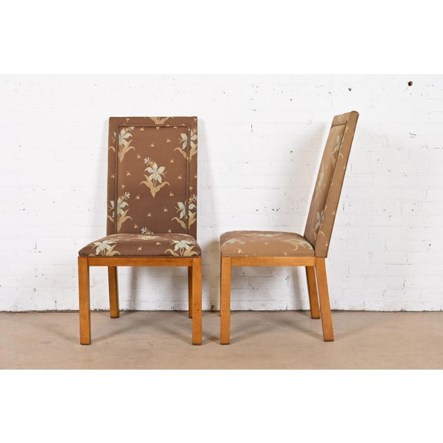 Michael Taylor for Baker Furniture Far East Collection Parsons Dining Chairs, Set of Six For Sale In South Bend - Image 6 of 12