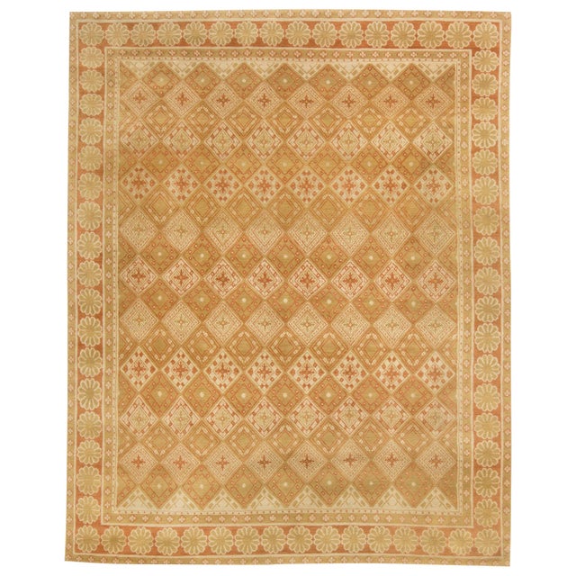 European Inspired Tibetan Handmade Wool Rug by Doris Leslie Blau For Sale