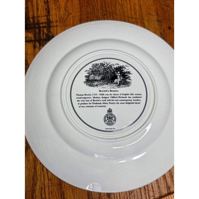 White 1970s Prinknash Bewick’s Beastes 24 PCS Dinnerware Set For Sale - Image 8 of 8