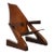 1960s Mahogany Bentwood Z Lounge Chair For Sale