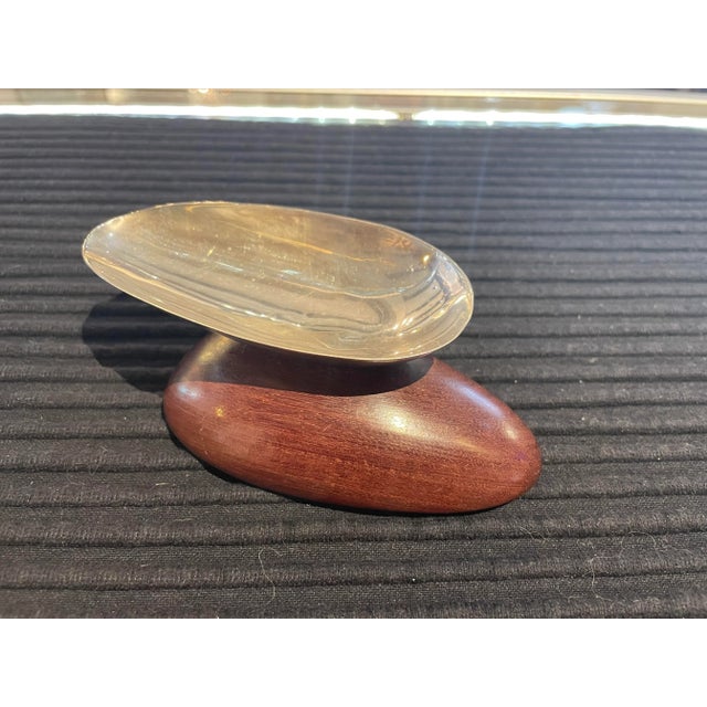 Mid-Century Modern Vintage William Spratling Mid Century Rosewood/Sterling Salt Cellar For Sale - Image 3 of 6