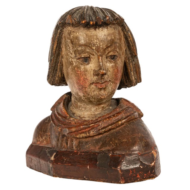 Antique 16thC Catholic German Renaissance Carved Bust Stephan Rottaler Landshut 1500 For Sale - Image 10 of 18