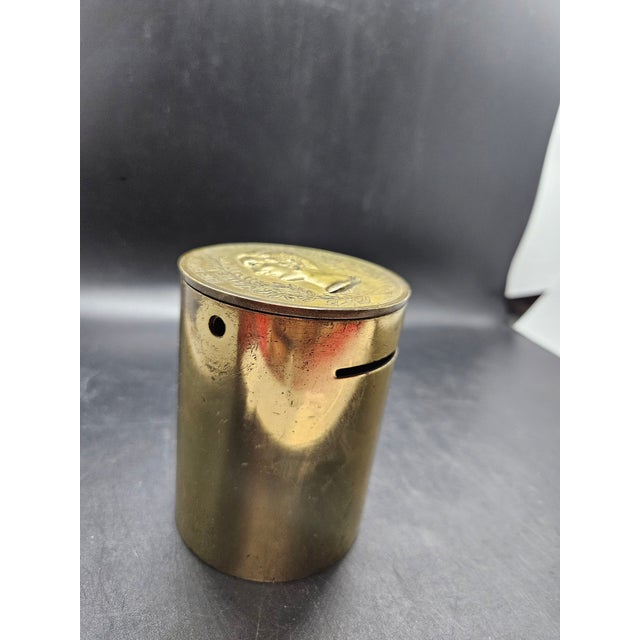 VTG Brass Coin Bank His Royal Highness Prince Albert For Sale - Image 4 of 4