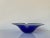 Mid-Century Modern Mats Jonasson Sweden Art Glass Blue Magic Bowl, Signed For Sale - Image 3 of 12