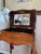 Brown Antique French Inlaid Vanity Table With Mirror For Sale - Image 8 of 9