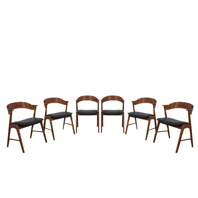 Mid-Century Danish Teak Chairs from Korup Stolefabrik, Denmark, 1960s, Set of 6 For Sale
