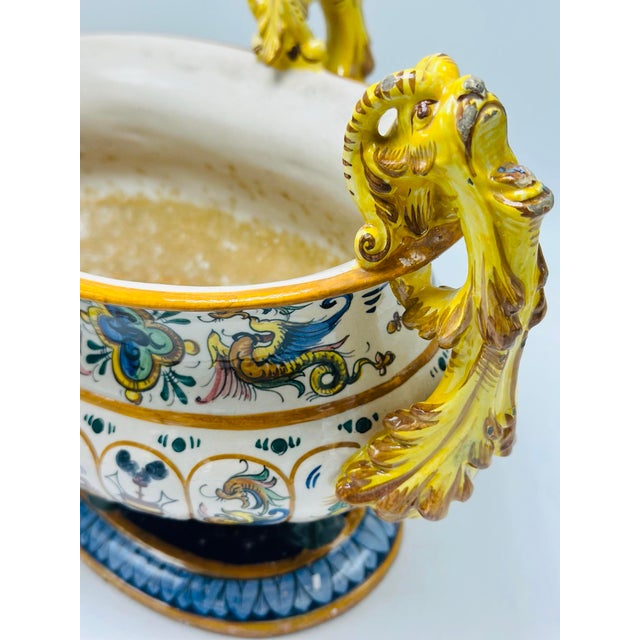 Large Antique Ceramic Centerpiece For Sale In Charleston - Image 6 of 10