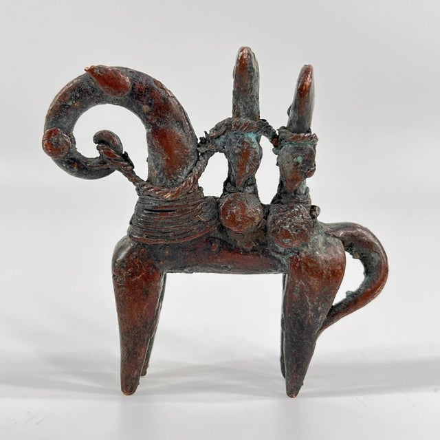 The Ketoko Brass Horseman from Chad is a captivating example of African craftsmanship and cultural symbolism. Crafted by...