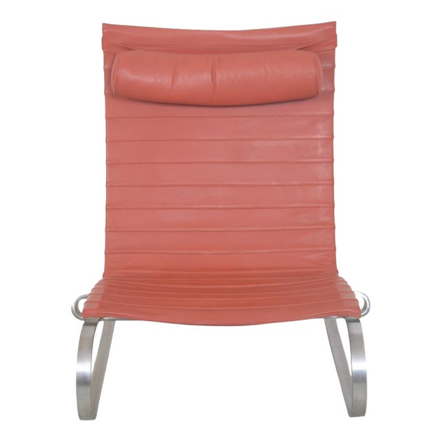 PK20 Chair in Red Leather by Poul Kjærholm, 1987 For Sale