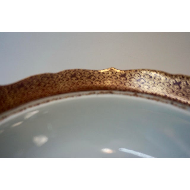 Mid 20th Century Vintage Japanese Kutani Hand-Painted Chawan Bowl With Lid - "Thousand Flowers" Pattern For Sale - Image 5 of 6