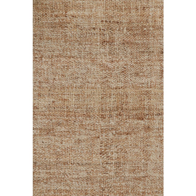 Contemporary Rug & Kilim’s Contemporary Jute Kilim in Beige-Brown For Sale - Image 3 of 7