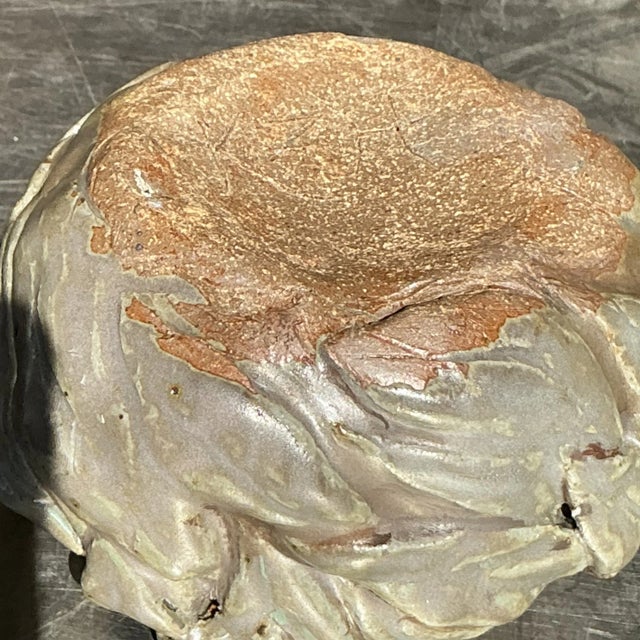 Boho Chic Vintage Boho Studio Pottery Leaves Bowl For Sale - Image 3 of 8