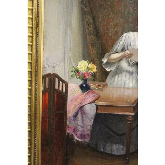 Alfred Martin, Lady, 1904, Oil on Canvas For Sale - Image 8 of 13