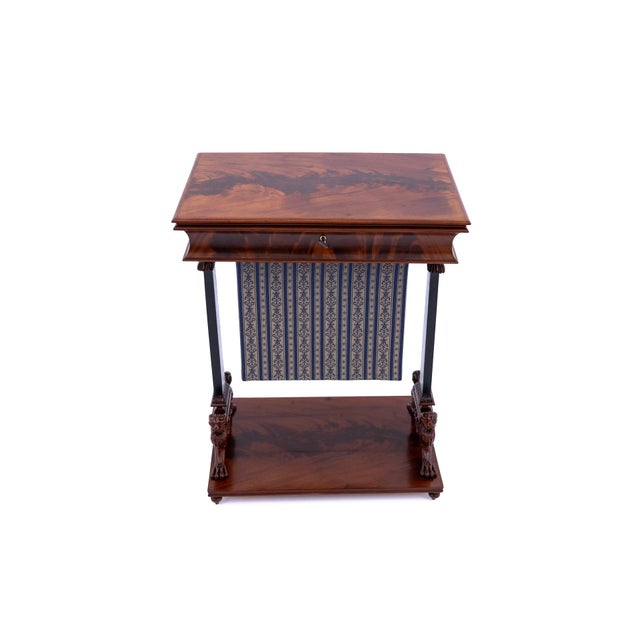 Biedermeier Sewing Table, Northern Europe, 1850s For Sale - Image 4 of 16