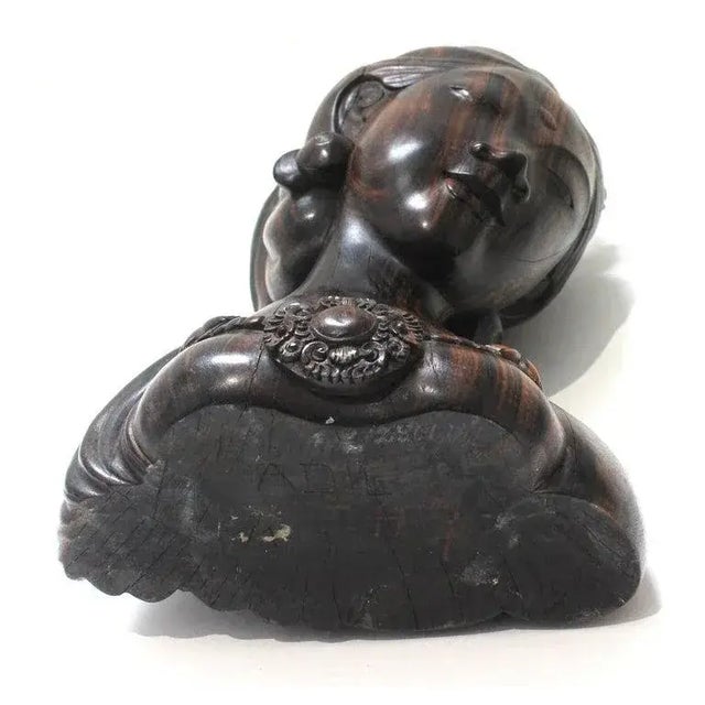 Rosewood Balinese Bust 1960s Vintage For Sale - Image 12 of 14