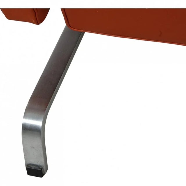 PK-31/1 Lounge Chair in Terracotta Leather by Poul Kjærholm, 1980s For Sale - Image 14 of 18