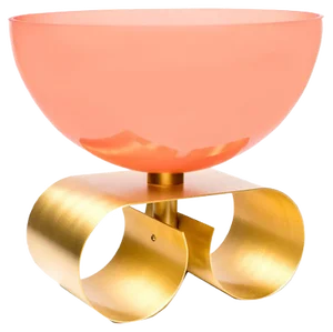 Small Parure I Glass Bowl in Pink by Cristina Celestino for Paola C.