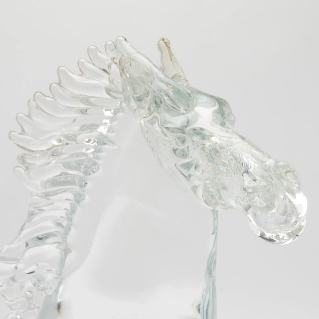 Hand Blown Murano Horse Sculpture For Sale - Image 10 of 11