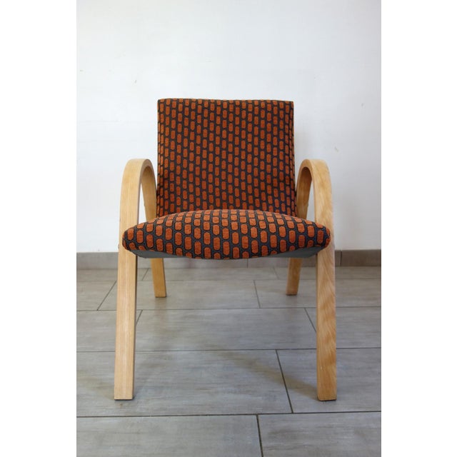 Vintage Bow Wood Armchair from Steiner, 1950s For Sale - Image 11 of 14