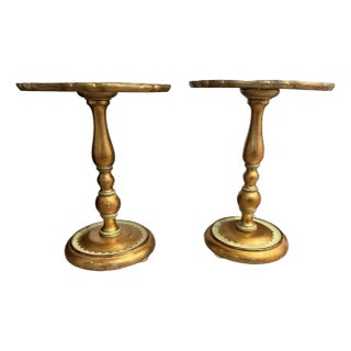1980s Neiman Marcus Limit Edition Italian Made Florentine Side Table Set For Sale