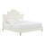 Serenity Cream Velvet King Bed For Sale
