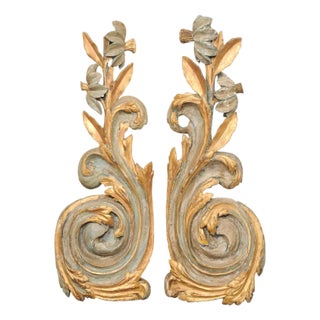 Early 19th C. Italian Carved Wood Fragments For Sale