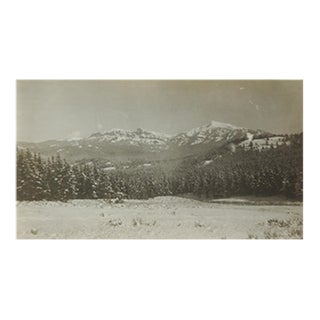 Early 20th Century Snapshot Photograph of Rams Horn Mountain For Sale