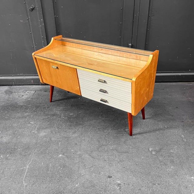 Wood Small Mid-Century Modern Sideboard, 1960s For Sale - Image 7 of 18