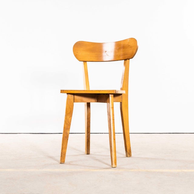 1950s Vintage French Luterma Chapel Dining Chairs in Bentwood, 1950s, Set of 6 For Sale - Image 5 of 12