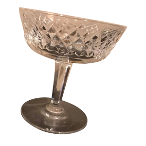 Vintage Waterford Lismore Crystal Stemware Set of 24, Mid-Century Irish