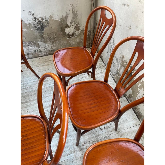 Vintage Bistro Chairs, 1950s, Set of 6 For Sale - Image 13 of 18