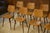 Vintage Brown Oak Chairs, 1960s, Set of 8 For Sale - Image 3 of 11