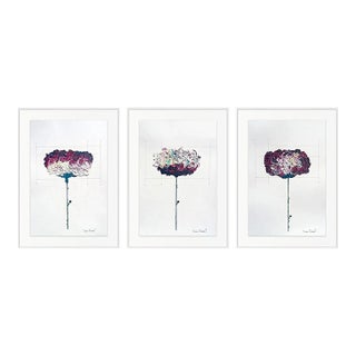 Set of 3 - 9.5" by 14.2" - Unframed Organic Modern Original Botanic Oil Paintings For Sale